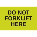 Decker Tape Products Label, DL2343, DO NOT FORKLIFT HERE, 3" X 5" DL2343